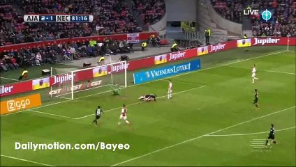 Jay-Roy Grot Goal HD -  Ajax Amsterdam 2-2 NEC Nijmegen - 13-03-2016