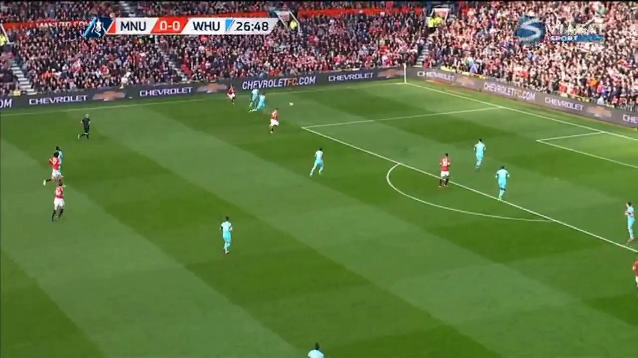 Ander Herrera Fantastic Chance HD - Manchester United 0-0 West Ham (FA Cup) 13.03.2016 HD