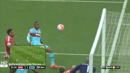 1-1 Anthony Martial Goal HD - Manchester United 1-1 West Ham - 13-03-2016 Fa Cup
