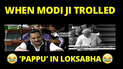 Epic - Narendra Modi Trolls Rahul Gandhi in Loksabha