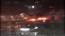 Ankara'da Patlama Patlamanın Yaşandığı Bölgeden Genel Görüntü
