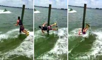 Wakeboarder Attempts To Catch a Beer and Gets Owned