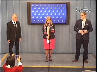 Poseł Małgorzata Gosiewska - konferencja z 10 marca 2013 r.