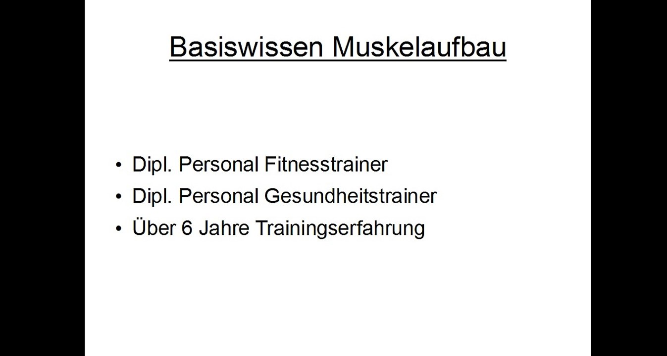 Grundlage für große Muskeln