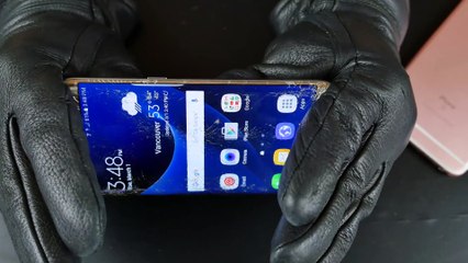Samsung Galaxy S7 Edge Bend Test vs iPhone 6S Plus!