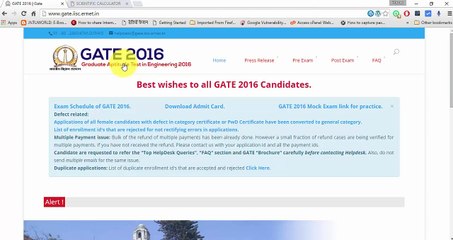 GATE Tutorial - Final Examination and Virtual Calculator with Mock Test