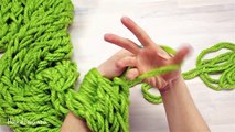 Arm Knitting - Scarf in 30 Minutes!