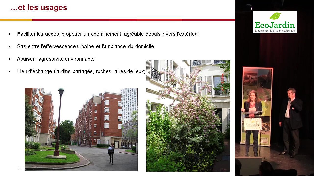 Label EcoJardin (2016) Adèle DUBRULLE et  Christophe DAVALO , chargée de missions et régie Espaces Verts de Paris Habitat  (75)  - Meaux Carrel : gestion d’un bailleur public