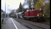 [HD] 212 007 Rollt mit 38 2267 im Sanwich und den Brückenfest Sonderzug aus Solingen Schaberg