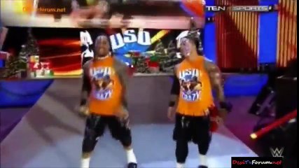 Jimmy Usos vs The Miz SMACKDOWN 12 26 2014