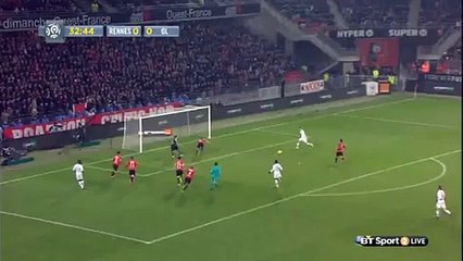 Rachid Ghezzal Goal HD - Rennes 0-1 Lyon - 13.03.2016