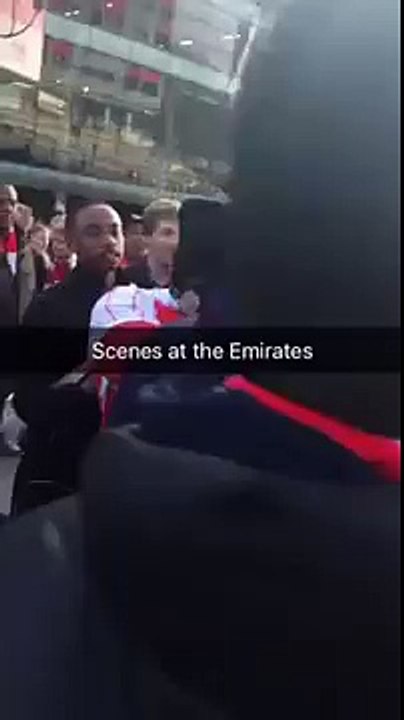 Arsenal fans brawl outside Emirates after FA Cup defeat to Watford