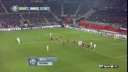 Alexandre Lacazette Goal HD - Rennes 0-2 Lyon - 13-03-2016