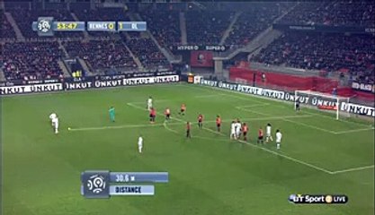 Alexandre Lacazette Goal HD - Rennes 0-2 Lyon - 13-03-2016