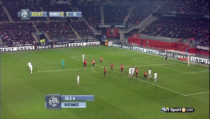 Alexandre Lacazette Goal HD - Rennes 0-2 Lyon - 13-03-2016