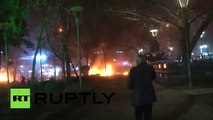 Attentato terroristico ad Ankara: l'esplosione in diretta video