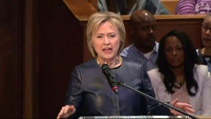 Hillary Clinton slams Donald Trump after Chicago rally violence