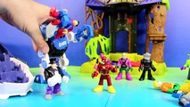 Imaginext Flash Superman Batman Flash Cyborg & Aquaman Try To Stop Injustice League Tryout