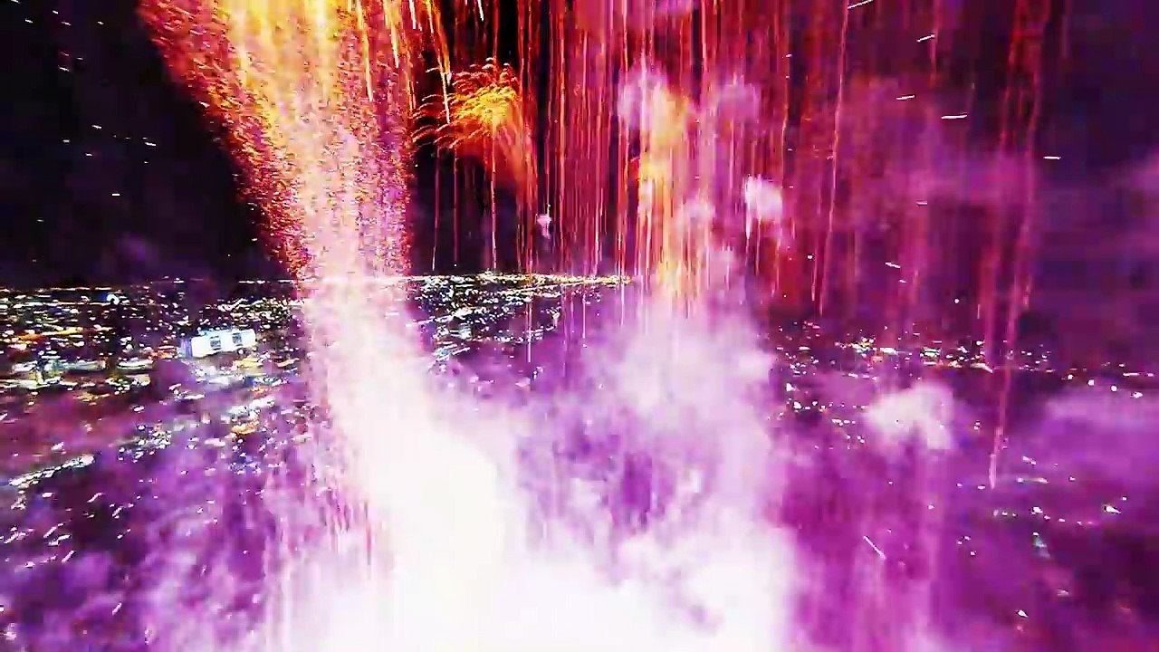 Fireworks filmed with a drone!