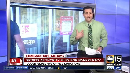Sports Authority files for bankruptcy