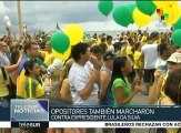 Brasileños salen a las calles para rechazar gestión de Dilma Rousseff