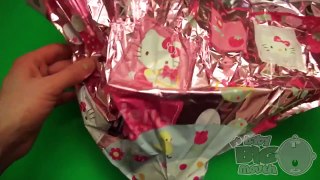 Opening a HUGE GIANT JUMBO SUPER Hello Kitty Surprise Egg!