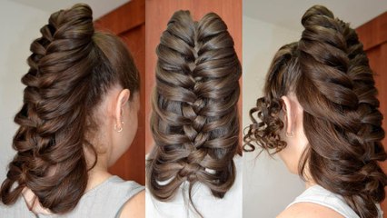 Como Hacer una Trenza de Pluma o Trenza Esqueleto Paso a Paso