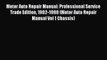 Read Motor Auto Repair Manual: Professional Service Trade Edition 1982-1988 (Motor Auto Repair