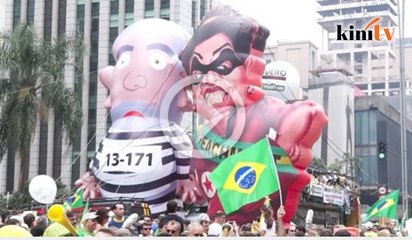 Demo antipresiden sejuta orang paling besar di Brazil