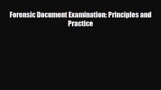 PDF Forensic Document Examination: Principles and Practice [Read] Full Ebook