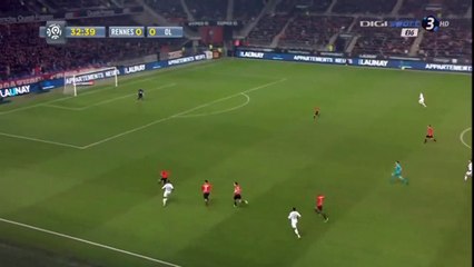 0-1 Rachid Ghezzal Goal HD - Rennes 0-1 Lyon 13.03.2016 HD
