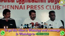 P03 Seeman 2 March 2016 Pressmeet at Election Symbol Introduction