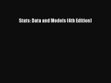 Download Stats: Data and Models (4th Edition) Ebook Free