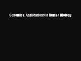 Read Genomics: Applications in Human Biology PDF Online