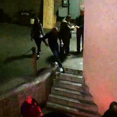 Johnny Depp leaving ASU backstage with his wife Amber Heard