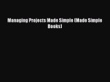 Read Managing Projects Made Simple (Made Simple Books) Ebook Free