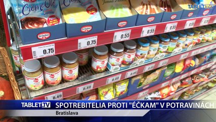 SPOTREBITELIA PROTI ÉČKAM V POTRAVINÁCH