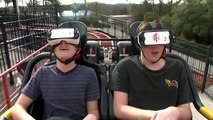 Les montagnes russes testés avec un casque de réalité virtuelle