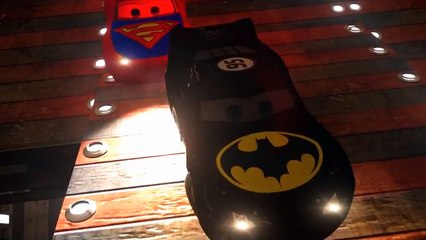 Cars Songs For Kids ♪ Doodle dee doo ♪BATMAN &SUPERMAN Custom Disney McQueen