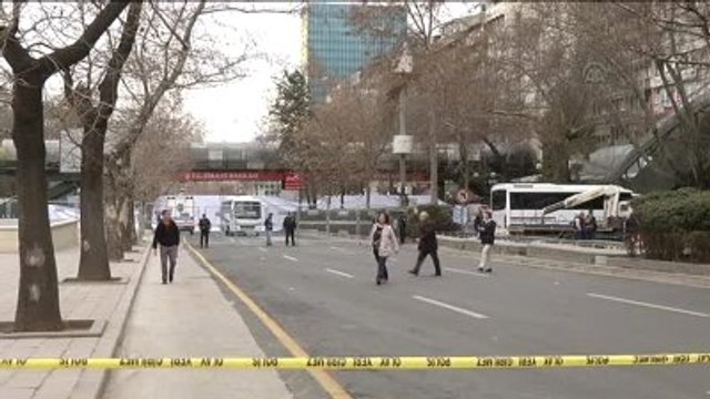 Kızılay'da Olay Yeri İnceleme Ekiplerinin Çalışmaları Sürüyor