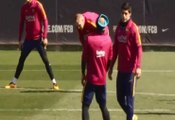 Fc Barcelone: Suarez règle ses comptes à l'entraînement avec Mascherano