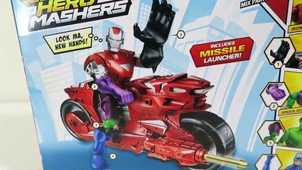 Iron Man Hotshot Hot Rod Marvel Super Hero Mashers Handling Figur med Labben Patrol Jakten!