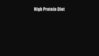 Download High Protein Diet Ebook Free