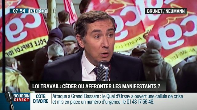 Brunet & Neumann : C'est aux syndicats réformistes que va revenir le sort de la loi El Khomri - 14/03