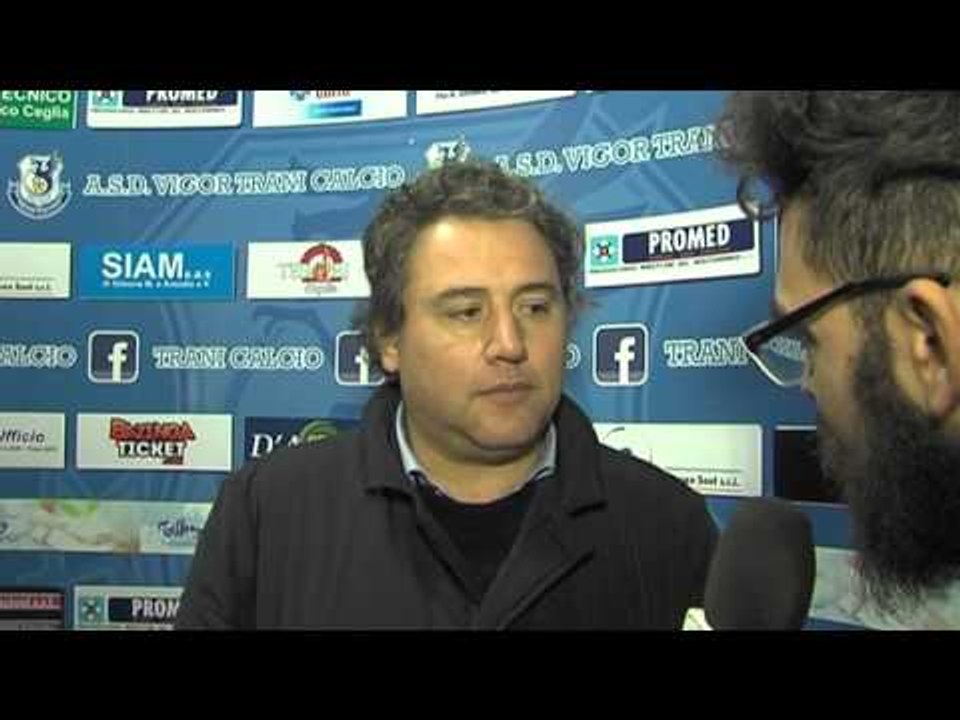 Vigor Trani - Barletta 1-2 | Post Gara Vito Ippedico - Main Sponsor Vigor Trani