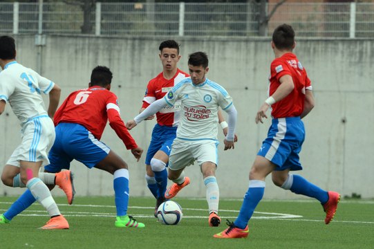U17 National - OM 4-0 Béziers : le but de Mathieu Buech (68e)