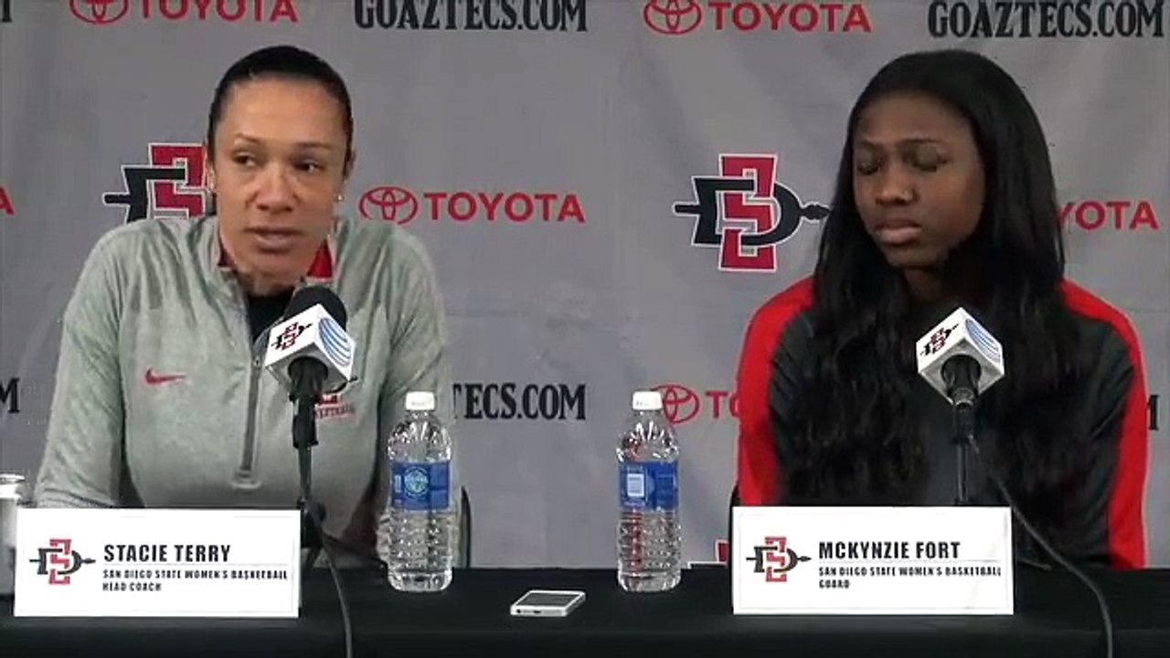 SDSU WOMEN'S HOOPS: STACIE TERRY & McKYNZIE FORT - SJSU PREVIEW - 2/19/16 (News World)