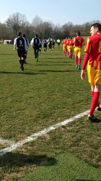 Entrée joueurs Seniors 2 - ESCV - Ponthierry 13-03-2016