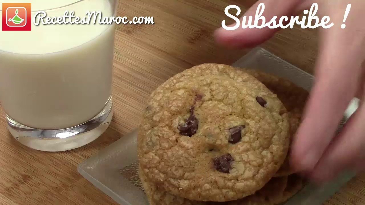 Biscuits Moelleux aux Pépites de Chocolat - Chocolate Chip Cookies - كوكيز بالشكولا للأطفال سهل ولذيذ