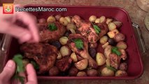 Poulet Rôti aux Herbes & Patates - Roasted Chicken & Potatoes - دجاج محمر بالبطاطس